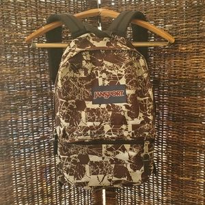 Jansport Backpack 🎒Cool Design Black Brown White